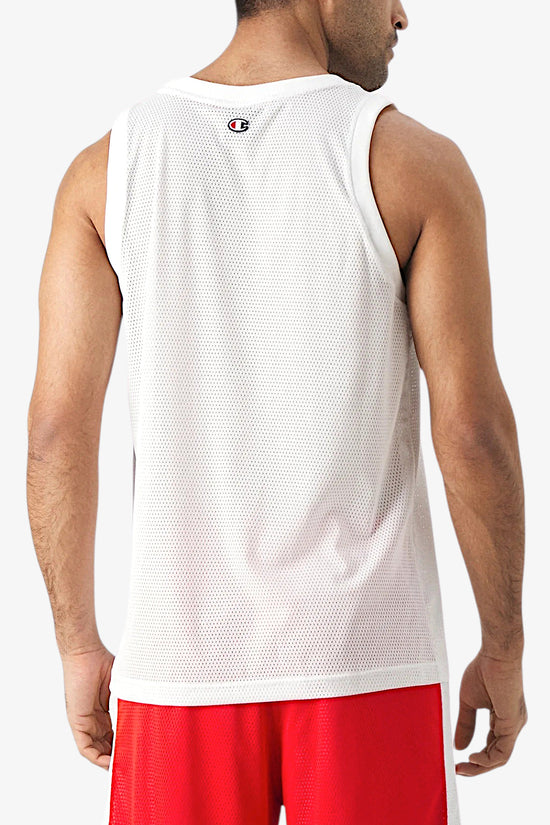 Canotta Basket In Mesh-champion-Bianco-Uomo-219796 ww033-