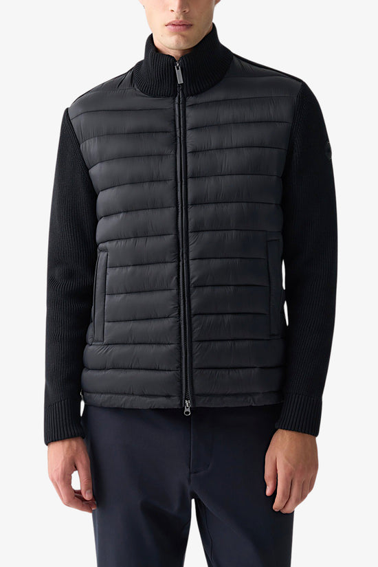 Piumino Full Zip Con Maniche E Retro In Maglia-colmar-Nero-Uomo-1114 8zx 99-