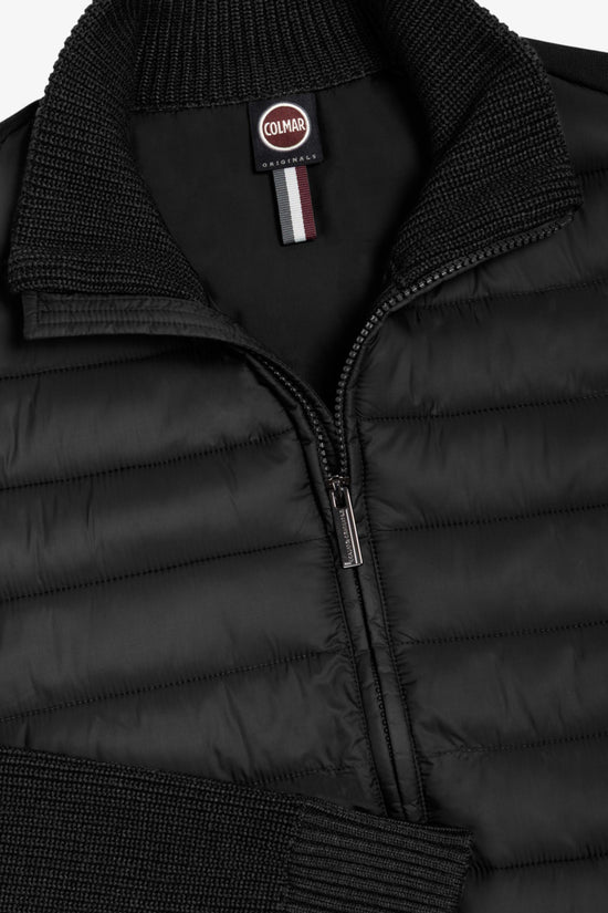 Piumino Full Zip Con Maniche E Retro In Maglia-colmar-Nero-Uomo-1114 8zx 99-
