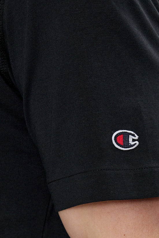 T-Shirt Maniche Corte Logo College-champion-Nero-Uomo-219852 kk001-