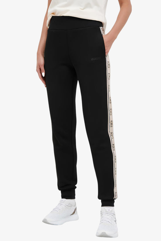 Pantaloni Bande Logo Britney-guess-Nero-Donna-V2yb15kb3p2 jblk-