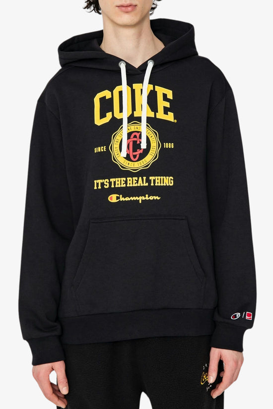 Felpa Con Cappuccio Coca Cola-champion-Nero-Uomo-220180 kk001-