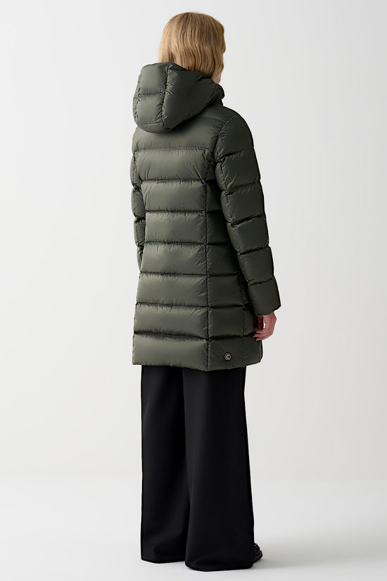 Piumino Lungo Full Zip Con Cappuccio-colmar-Verde-Donna-2221 2yo 98-
