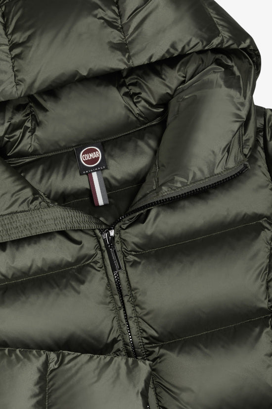 Piumino Lungo Full Zip Con Cappuccio-colmar-Verde-Donna-2221 2yo 98-