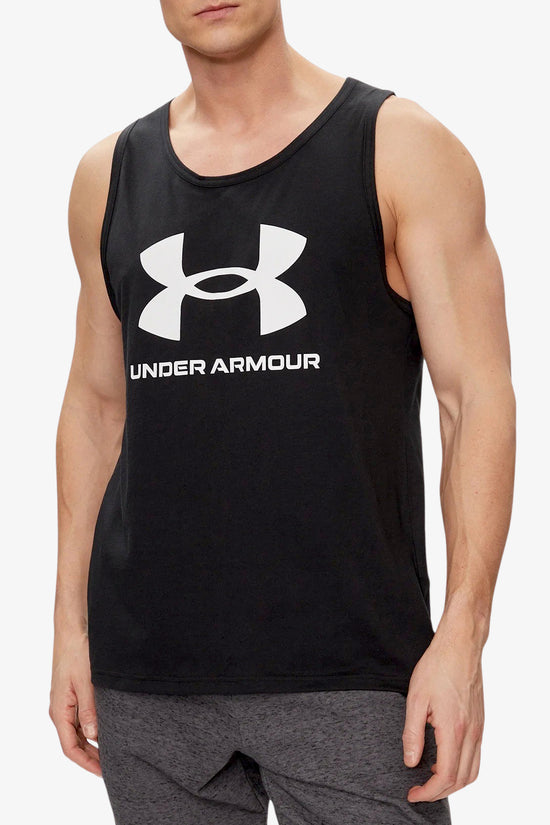 Canotta Sportstyle Logo-under armour-Nero-Uomo-1382883 001-