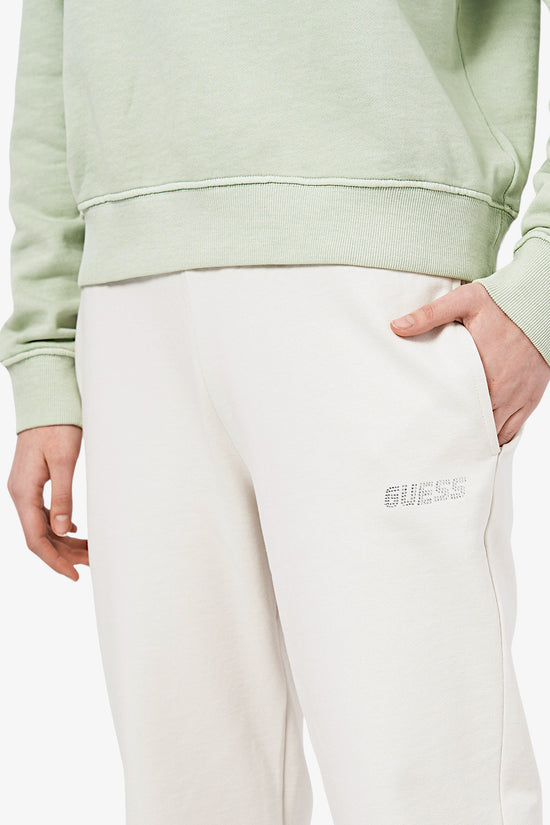 Pantaloni Logo Piccolo Strass Eleanora-guess-Bianco-Donna-V4rb10kc5o0 g9l9-