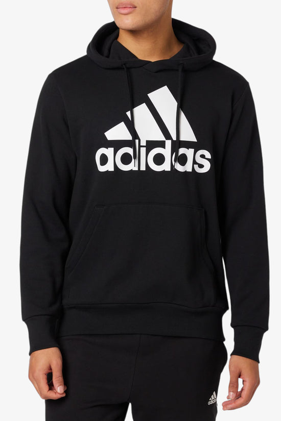 Felpa Con Cappuccio Essentials Big Logo-adidas performance-Nero-Uomo-Ic9363-