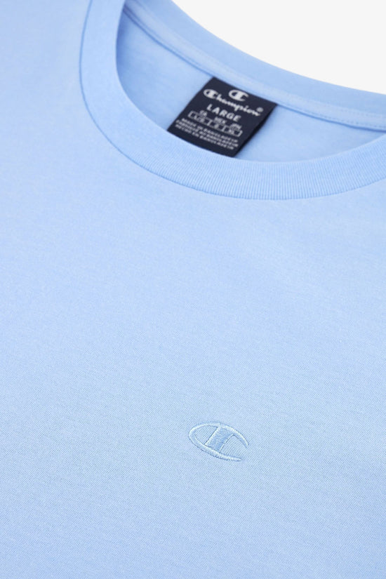 T-Shirt Maniche Corte C Logo Ricamato-champion-Blu-Uomo-219874 bs083-