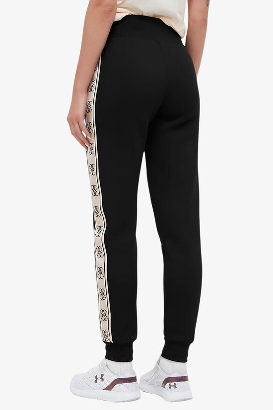 Pantaloni Bande Logo Britney-guess-Nero-Donna-V2yb15kb3p2 jblk-