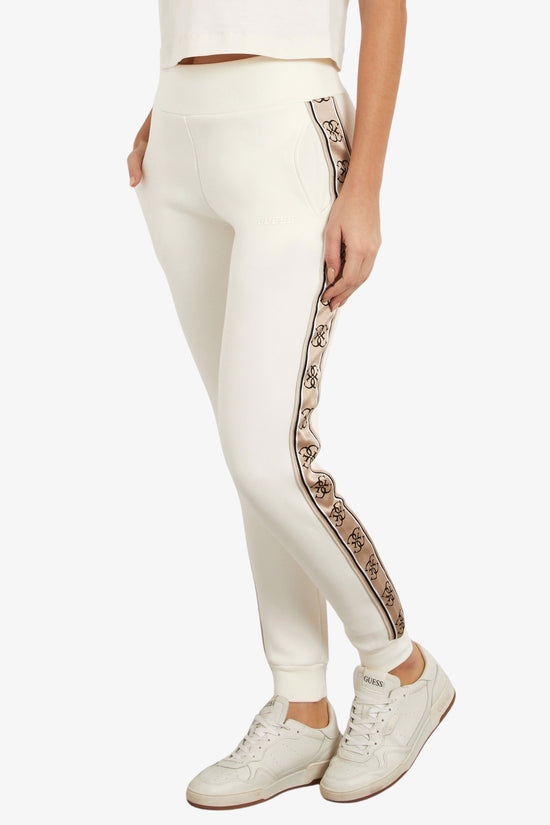 Pantaloni Bande Logo Britney-guess-Bianco-Donna-V2yb15kb3p2 g6k5-