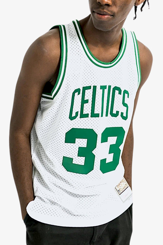 Canotta Swingman NBA Boston Celtics 1985-86 Larry Bird-mitchell&ness-Bianco-Uomo-Smjygs18141-bcewhit85lbi-