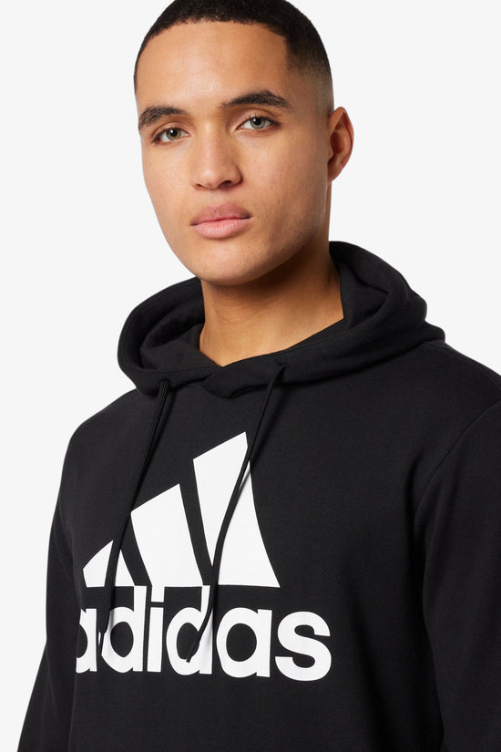 Felpa Con Cappuccio Essentials Big Logo-adidas performance-Nero-Uomo-Ic9363-