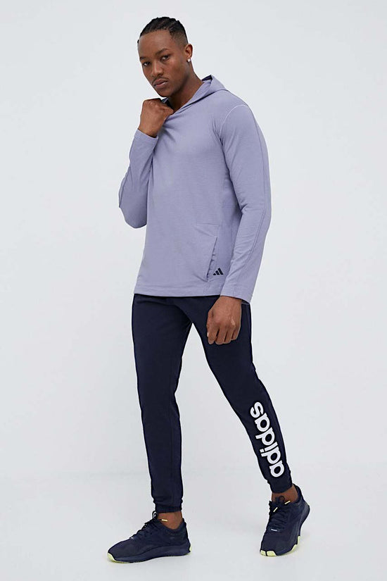 Pantaloni Essentials Tapered Elasticized Cuff Logo-adidas performance-Blu-Uomo-Ic0056-