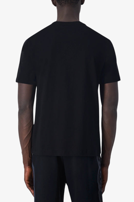 T-Shirt Maniche Corte Con Bande Logo Sui Fianchi-champion-Nero-Uomo-219775 kk001-