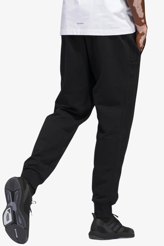 Pantaloni Essentials Tapered Cuff 3-Stripes-adidas performance-Nero-Uomo-Hz2218-
