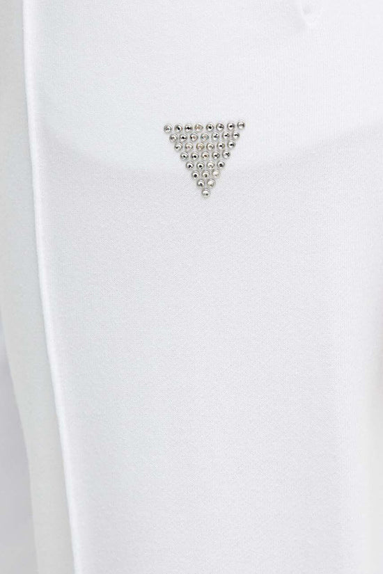 Pantaloni Logo Piccolo Strass-guess-Bianco-Donna-V4gb09k8802 g011-