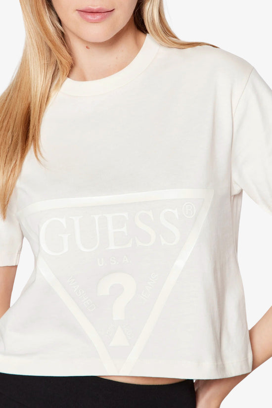 T-Shirt Corta Adele-guess-Beige-Donna-V2yi06k8hm0 g6k5-