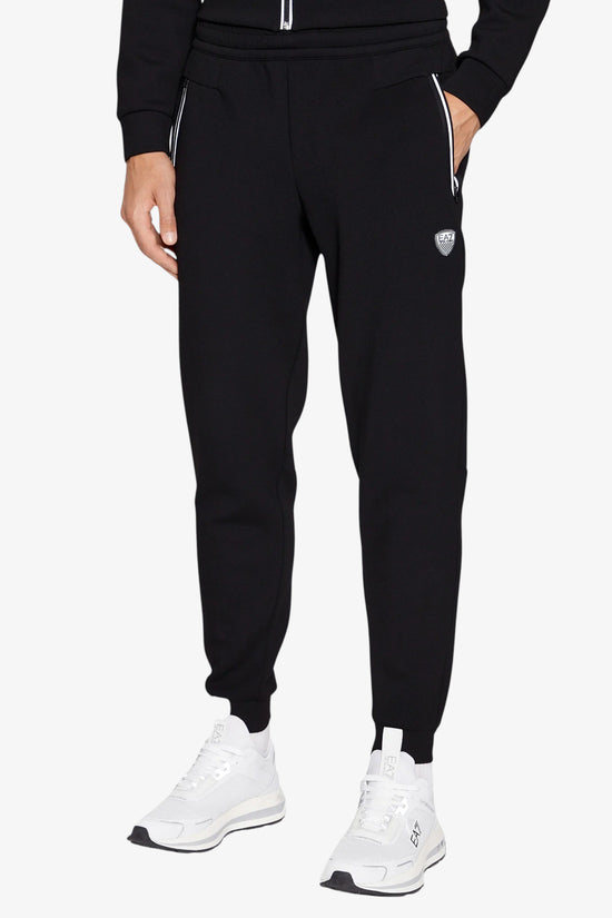Pantaloni Premium Shield In Misto Viscosa Stretch-emporio armani ea7-Nero-Uomo-8npp63 pj4ez 1200-