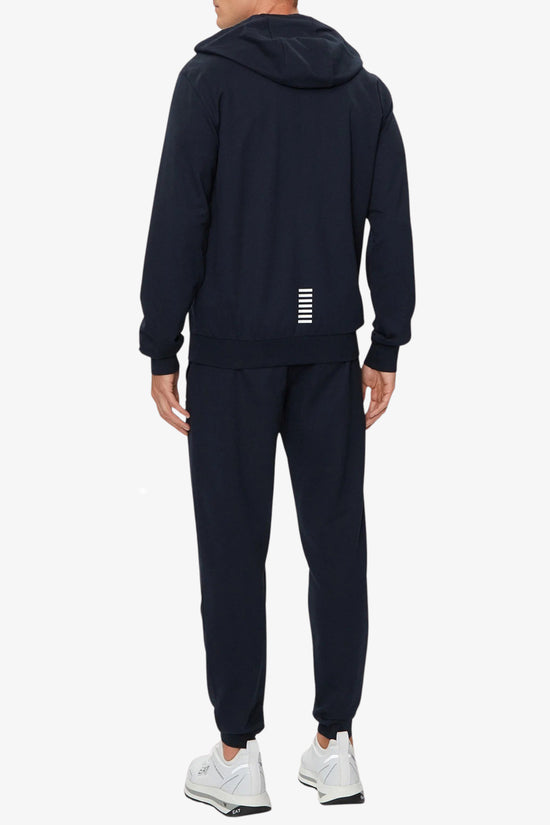 Tuta Full Zip Con Cappuccio Core Identity-emporio armani ea7-Blu-Uomo-8npv68 pjvtz 1562-