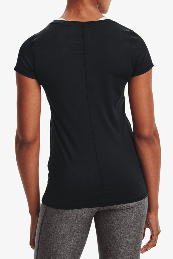 T-Shirt Maniche Corte HeatGear Armour-under armour-Nero-Donna-1328964 001-