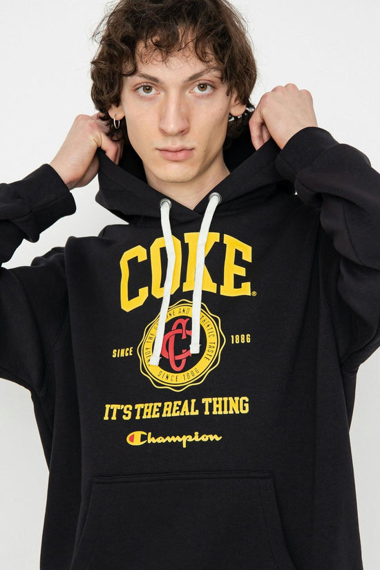 Felpa Con Cappuccio Coca Cola-champion-Nero-Uomo-220180 kk001-