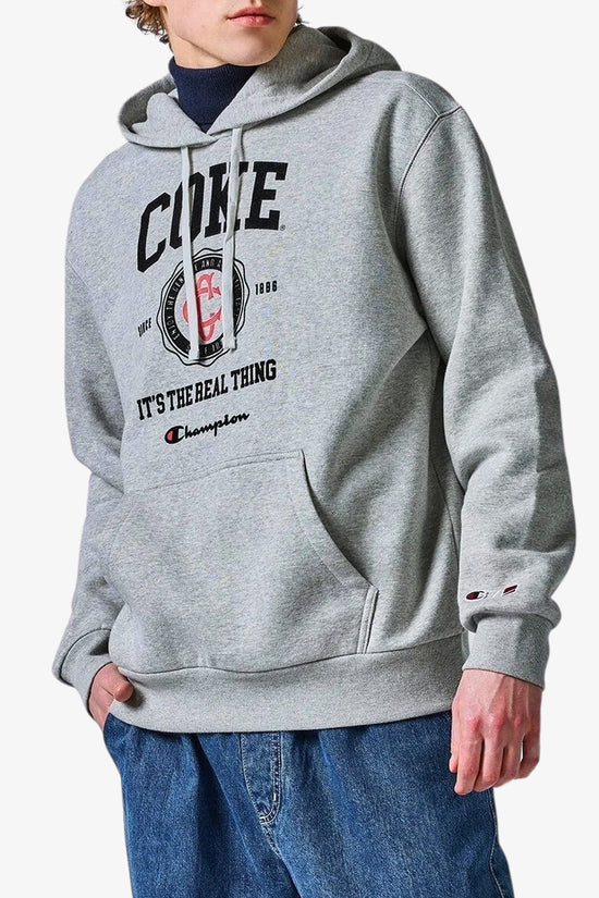 Felpa Con Cappuccio Coca Cola-champion-Grigio-Uomo-220180 em031-