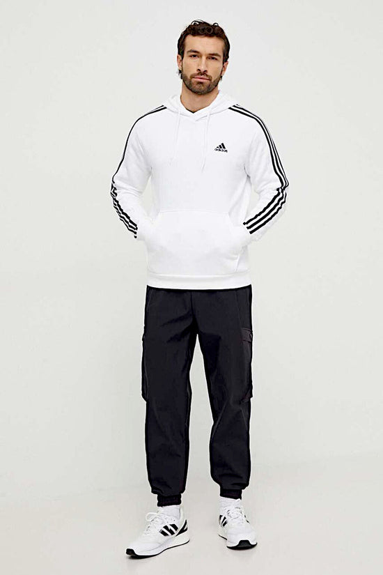 Felpa Con Cappuccio Essentials 3-Stripes-adidas performance-Bianco-Uomo-Ij6476-