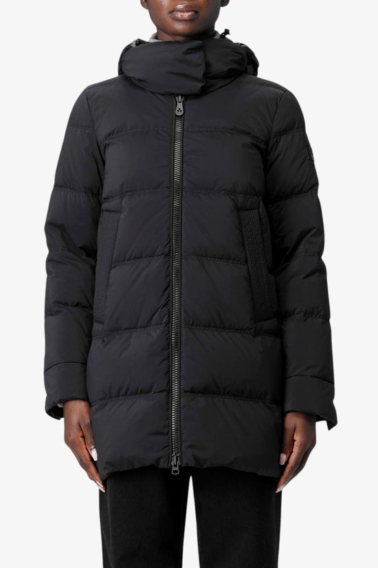 Piumino Full Zip Con Cappuccio In Costrasto Materiale Unix Ml Bmat-peuterey-Nero-Donna-Ped4838 01190986 808nr-