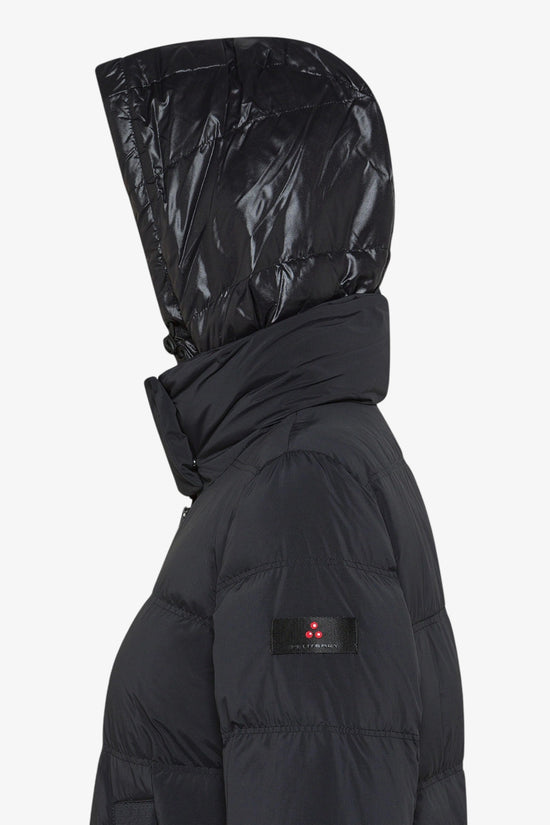 Piumino Full Zip Con Cappuccio In Costrasto Materiale Unix Ml Bmat-peuterey-Nero-Donna-Ped4838 01190986 808nr-