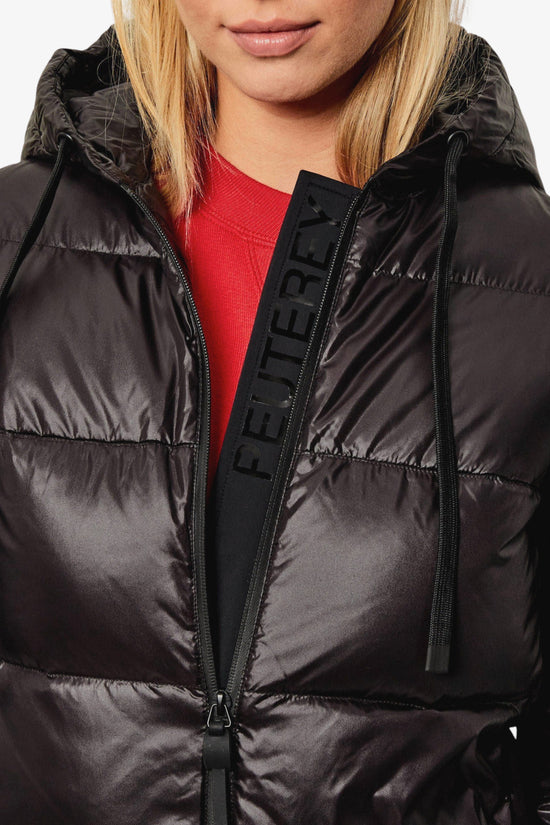 Piumino Full Zip Con Cappuccio In Nylon Lucente Kenid Lks-peuterey-Nero-Donna-Ped539501181950 ner-