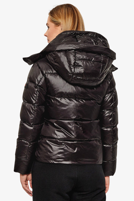 Piumino Full Zip Con Cappuccio In Nylon Lucente Kenid Lks-peuterey-Nero-Donna-Ped539501181950 ner-