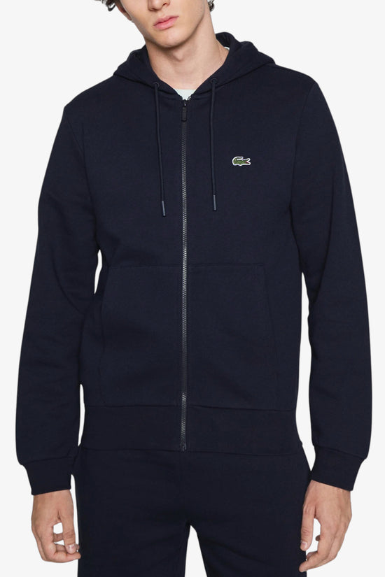 Felpa Full Zip Con Cappuccio-lacoste-Blu-Uomo-Sh9626 00 166-