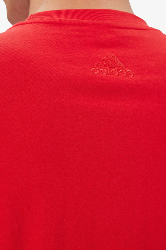 T-Shirt Maniche Corte Essentials Big Logo-adidas performance-Rosso-Uomo-Ic9352-