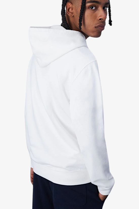 Felpa Con Cappuccio Logo Piccolo Ricamato-champion-Bianco-Uomo-219835 ww001-