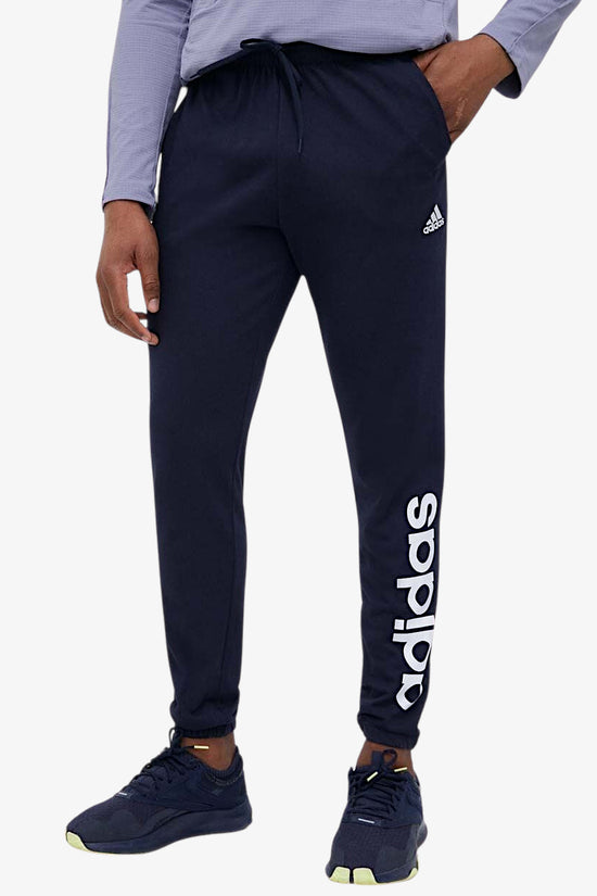Pantaloni Essentials Tapered Elasticized Cuff Logo-adidas performance-Blu-Uomo-Ic0056-
