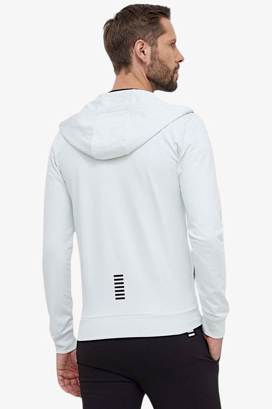 Tuta Full Zip Con Cappuccio Core Identity-emporio armani ea7-Bianco-Uomo-8npv80 pj05z 22ba-