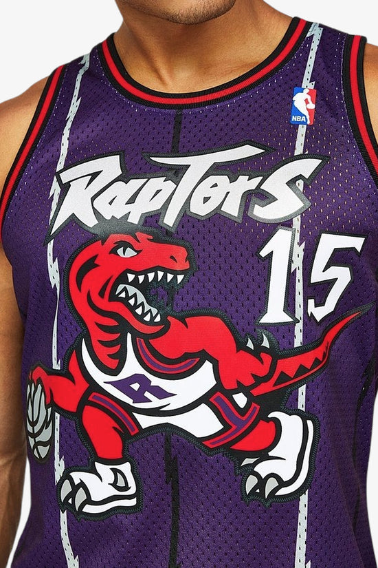 Canotta Swingman NBA Toronto Raptors 1998-99 Vince Carter-mitchell&ness-Viola-Uomo-Smjygs18214-trapurp98vca-