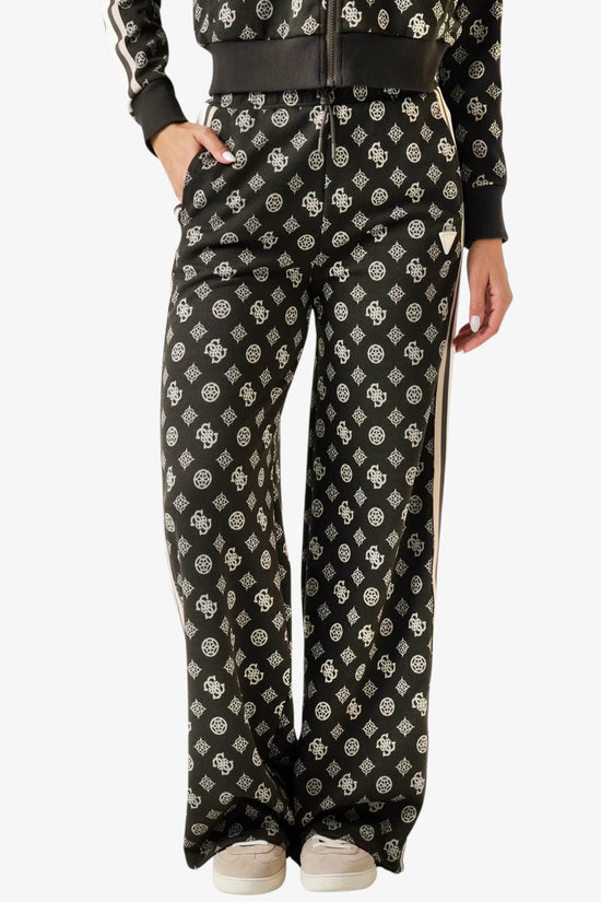 Pantaloni Logo All-Over Peony Taped-guess-Marrone-Donna-V5yb10k0282 fj8c-