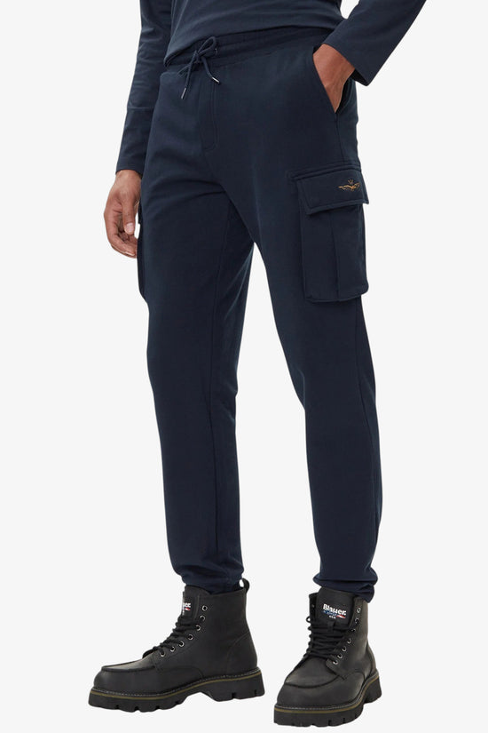 Pantaloni Cargo-aeronautica militare-Blu-Uomo-252pf1010uf00662-