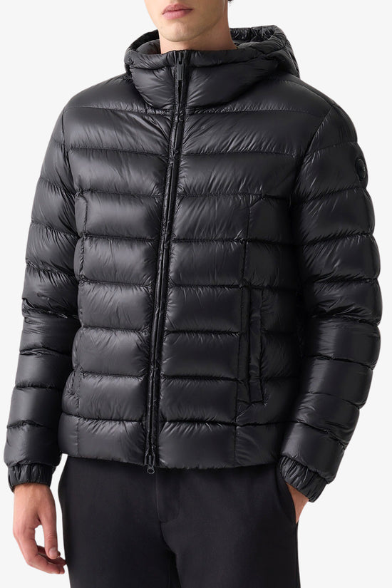 Piumino Full Zip Con Cappuccio Lucido-colmar-Nero-Uomo-1271 2zo 99-