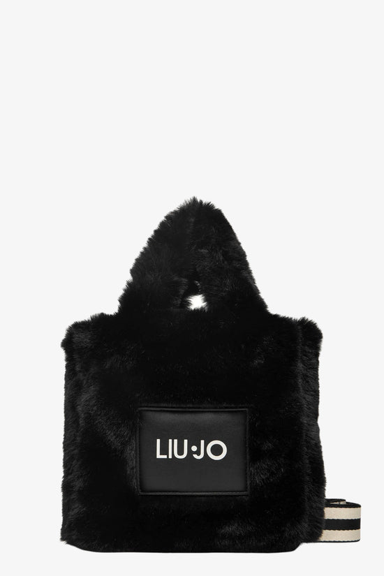 Borsa A Tracolla Piccola In Teddy-liu jo-Nero-Donna-Tf5271 e0374 22222-