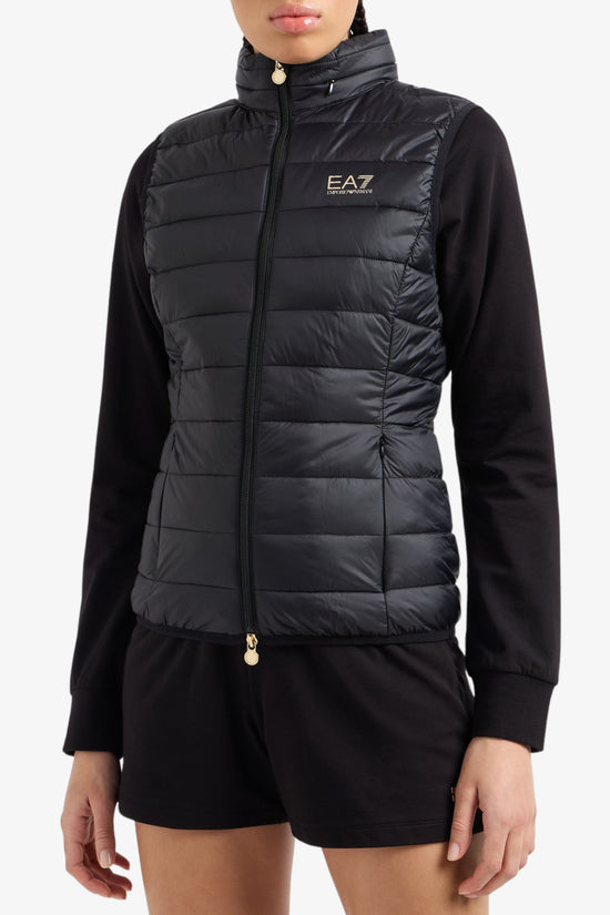 Gilet Full Zip Core Lady-emporio armani ea7-Nero-Donna-7w000087 af12477 uc001-