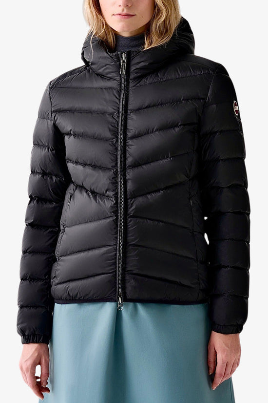 Piumino Full Zip Con Cappuccio Cangiante-colmar-Nero-Donna-2219 2yo 99-