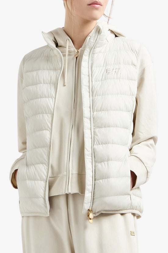Gilet Full Zip Core Lady-emporio armani ea7-Beige-Donna-7w000087 af12477 u1112-