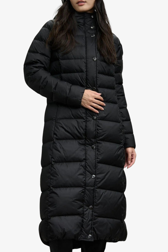 Piumino Lungo Full Zip Con Cappuccio Anita-blauer-Nero-Donna-25wbldk03101 006047 999-