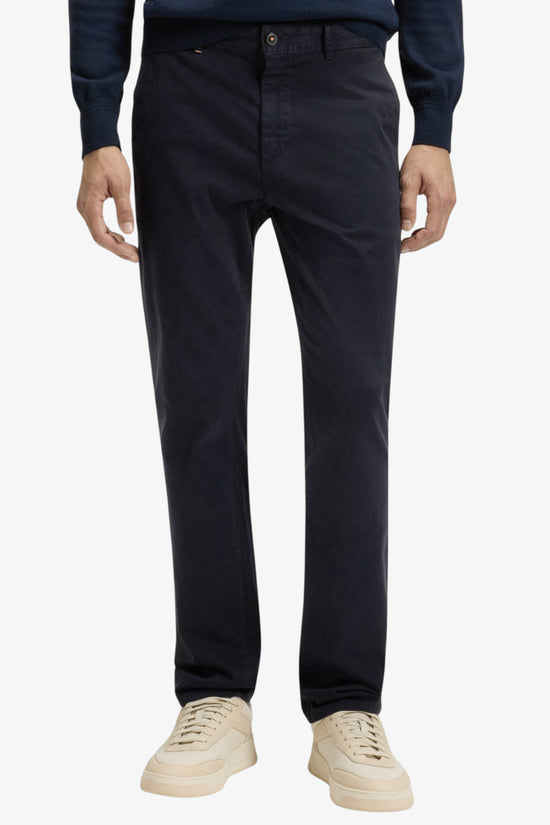 Pantaloni Chino Slim Fit In Cotone Elasticizzato-boss-Blu-Uomo-50510933 404-