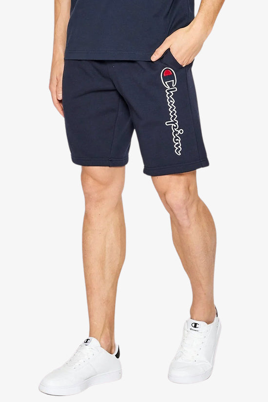 Bermuda Big Logo Verticale Ricamato-champion-Blu-Uomo-217063 bs538-