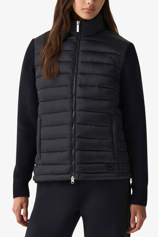 Piumino Full Zip Con Maniche In Maglia-colmar-Nero-Donna-2096 6zp 99-