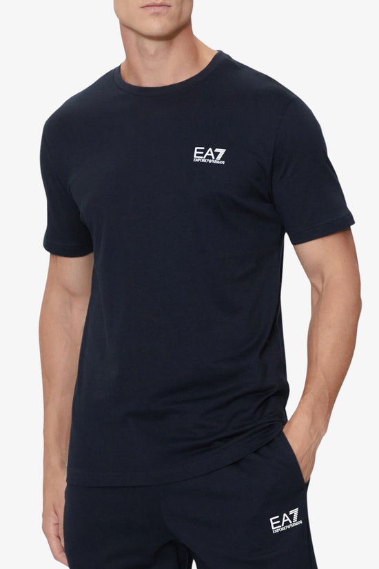 T-Shirt Maniche Corte Elasticizzata In Cotone Pima Core Identity-emporio armani ea7-Blu-Uomo-8npt26 pjvqz 1562-