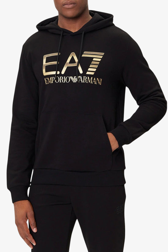 Felpa Con Cappuccio Maxi Logo Series-emporio armani ea7-Nero-Uomo-7m001190 af17787 uc001-